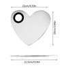 AYWFEY 2 Sets 2 in 1 Makeup Mixing Palette Stainless Steel Cosmetic Makeup Palette Tray with Spatula Professional Makeup