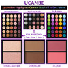 UCANBE Eyeshadow Palette with 15Pcs Brushes Makeup Set Pigmented 86 Colors Make Up Sets Valentines Day Gift Matte Shimme