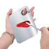 ALIOBC Makeup Mixing Palette Upgrad Stainless Steel Metal Mixing Tray with Spatula Artist Tool for Mixing Foundation Nai