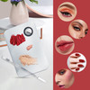 ALIOBC Makeup Mixing Palette Upgrad Stainless Steel Metal Mixing Tray with Spatula Artist Tool for Mixing Foundation Nai