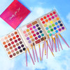 UCANBE Professional 86 Colors Eyeshadow Palette with 15pcs Makeup Brushes Set Matte Glitter Long Lasting Highly Pigmente