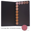 Allwon Large Empty Magnetic Plastic Eyeshadow Makeup Palette with 15Pcs Adhesive Empty Palette Metal Stickers for Eyesha