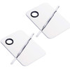 2 Pcs Stainless Steel Cosmetic Makeup Palette Professional Cosmetic Mixing Makeup Palette Spatula Makeup Artist Tool Bea