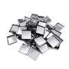 20 Pieces Empty 26 mm Square Metal Pans Cosmetic Eyeshadow Blush Lipstick Organizer for Magnetic Makeup Palette Height 5