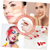 Minkissy 3pcs Makeup Hand Palette Acrylic Nail Art Manicure Palette Makeup Palette Spatula for Home Salon Professional