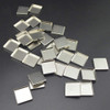 30 Pieces Empty Square Metal Tin Palette Pans Empty Square Metal Pans Cosmetic Eyeshadow Pans for Eyeshadow Palette Magn