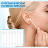 Hoolerry 200 Pcs Piercing Aftercare Swabs Disposable Individually Packaged Saline Solution Swabs for Hole Cleaner Keloid