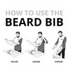 Beard King Beard Bib Apron As Seen on Shark Tank Gifts for Him Stocking Stuffers for Men Mens Gift Black