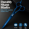 Professional Hair Cutting Scissors 55 Razor Edge Japanese Stainless Steel Barber Scissors Hair Scissor with 2 Combs Scis