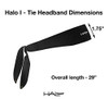 Halo Headband Halo I Custom Fit Tie Sweatband Pullover for Men and Women No Slip with Moisture Wicking Dryline Fabric Ca