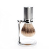 MHLE Chrome Sturdy Shaving Stand for TRADITIONAL Series Brushes