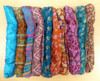 SARJANA Pack of 10 Pieces Womens Mens Headband Wide Hair Bands Bandana Colorful Boho Head Wraps Silk Printed