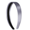 Motique Accessories Grey 1 Inch Satin Hard Headband for Women and Girls