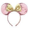 RCRAJE Mouse Ears Bow Headbands Mice Sequin Ears Headbands for Women Glitter Party Princess Decoration Cosplay Birthday