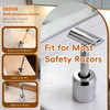 DEDGE Safety Razor Alloy StandRazor Holder StandDouble Edge Safety Razor StandShaver Holder For Bathroom AccessoryOpenin