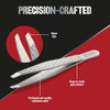 Revlon Slanted Tip Tweezers for Men UltraSharp for Precision Eyebrow Shaping and Facial Hair Removal Larger NonSlip Grip