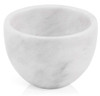 Radicaln Marble Shaving Bowl 3 Inch White Handmade Shaving Soap Holder for Men Barber Supplies Stone Bowl for Shaving Cr