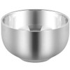 Akstore Mens Durable Shave Soap Cup Stainless Steel Heat Insulation Smooth Shaving Mug Bowl Medium