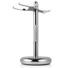 Perfecto Deluxe Chrome Razor and Brush Stand The Best Safety Razor Stand This Will Prolong The Life of Your Shaving Brus