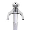QSHAVE Deluxe Chrome Razor and Brush Stand Holder Prolong The Life of Your Shaving Brush 2 Prongs