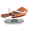 Grandslam Pro Natural Wooden Handle 420 Stainless Steel Straight Razor with Premium Leather StropStraight Razor Shaving