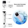 2in1 Facial Hair Remover for Women Rechargeable Painless Electric Face Shaver Eyebrow Nose Hair Trimmer Waterproof Porta