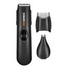 ConairMAN Beard Trimmer for Men Includes Nose and Ear Trimmer and 5Position Comb Attachments 3 piece Mens Grooming Kit B