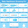 Baby Healthcare and Grooming Kit 21pcs Baby Electric Nail Trimmer Set Newborn Nursery Health Care Set for Newborn Infant