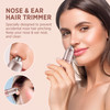 VG VOGCREST Facial Nose Hair Remover Women 2 in 1 Painless Electric Face Shaver and Nose Trimmer Rechargeable Hair Remov