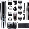 Hatteker Mens Beard Trimmer Grooming kit Hair Trimmer Mustache Trimmer Body Groomer for Nose Ear Facial Hair Cordless Wa