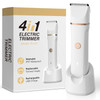 4in1 Electric Bikini Trimmer for Women Painless Electric Razors for FacialBodyArmpitPubic Hair IPX7 Waterproof Replaceab