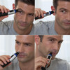 Panasonic ERGN30K Nose Ear n Facial Hair Trimmer WetDry with Vortex Cleaning System Black