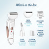 Conair AllIn1 Body and Facial Hair Removal for Women Cordless Electric Trimmer Shaver Perfect for Face EarNose Eyebrows