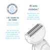 Conair AllIn1 Body and Facial Hair Removal for Women Cordless Electric Trimmer Shaver Perfect for Face EarNose Eyebrows