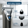 WAHL USA Stainless Steel Lithium Ion 20 Slate Beard Trimmer for Men Electric Shaver Nose Ear Trimmer Rechargeable All in