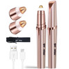 Eyebrow Trimmer for Women Rechargeable Eyebrow Hair Remover Painless Electric Razor with 2 x Replacement Heads Eye Brow