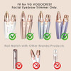Replacement Heads for Eyebrow Facial Trimmer Original Heads Replacement Set for 2 in1 Facial Eyebrow Trimmer Suitable fo