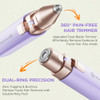 Rechargeable Facial Hair Remover for Women 2 in 1 Electric Eyebrow and Facial Hair Remover Suitable for Middleaged Women