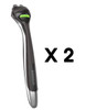 Dorco Pace 6 Pro Six Blade Razor System with Trimmer 2 Replacement Handles Handles Only