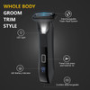 Bomic Manscape 3in1 Body Trimmer for Men Groin Pubic Ball Hair Shaver NoNick Nose Hair Trimmer Body Groomer for Smooth S