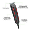 Wahl Edge Pro Bump Free Corded Beard Trimmer for Men Touch Up Trimmer Grooming Detailer Kit Perfect for Edging Beards Mu