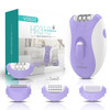 VOGOE Epilator for WomenCordless Epilators Hair Removal for Women 4in1 Electric Razor Hair Remover 2 Speeds 21 Tweezers