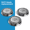 Philips Norelco Genuine SH7152 Shaving Heads Compatible with Norelco Shaver Series 5000 Angular and 7000 Latest Version