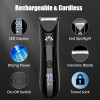 Suttik Manscape Body Pubic Hair Trimmer for Men Groin Ball Trimmer Men Electric Razor Mens Grooming Kit Body Groomer Bal