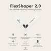 Aberlite FlexShaper 20 Beard Shaper for Men HandsFree Flexible Neckline Guide Beard Trimmer Tool Lineup Stencil Kit Whit