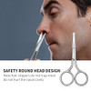 AsonTao Small Scissors With Round Tip Design Professional Grooming for Hair Eyelashes Nose Eyebrow Trimming Mustache Wil