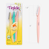 Tinkle Dermaplaning Tool 18ct Dermaplane Razor for Women Safe and Easy Peach Fuzz Remover Eyebrow Trimmer with Protectiv