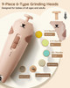 LilianGema Baby Healthcare and Grooming Kit 28in1 Rechargeable Nail Trimmer Electric Set Dual Auto Light Baby Nail Care
