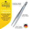 Camila Solingen CS26 4 Professional Surgical Grade Stainless Steel Precision Tip Eyebrow Tweezers for Facial Hair Shapin