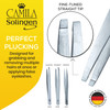 Camila Solingen CS26 4 Professional Surgical Grade Stainless Steel Precision Tip Eyebrow Tweezers for Facial Hair Shapin